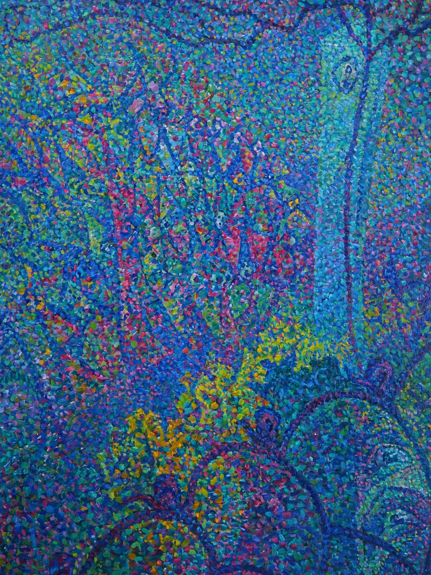 A BORIS SVESHNIKOV, RUSSIAN, OIL ON CANVAS PAINTING "A CLOSING EYE", 1987 (1 of 5)