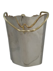 AN ITALIAN MODERNIST SILVER WINE BUCKET BY BOREK SIPEK FOR CLETO MUNARI