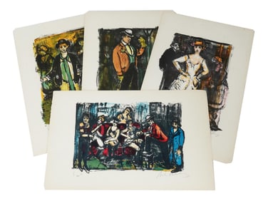 A GROUP OF THEATRE LITHOGRAPHS BY ARBIT BLATAS SIGNED