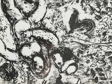 A MARC CHAGALL, RUSSIAN, LITHOGRAPH BY FERNAND MOURLOT, 1963