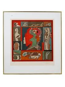 A COLORED LITHOGRAPH BY CHEMIAKIN, RUSSIAN