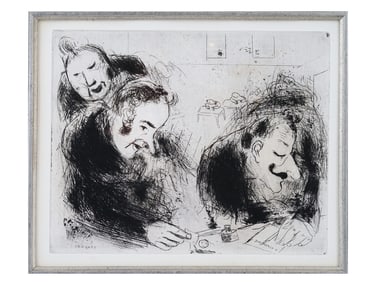 A MARC CHAGALL ETCHING FOR 'DEAD' SOULS BY NIKOLAI GOGOL, 1923-1927