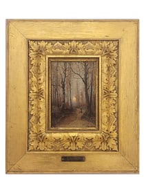 AN OIL ON CANVAS KLEVER RUSSIAN, ATTR. LANDSCAPE