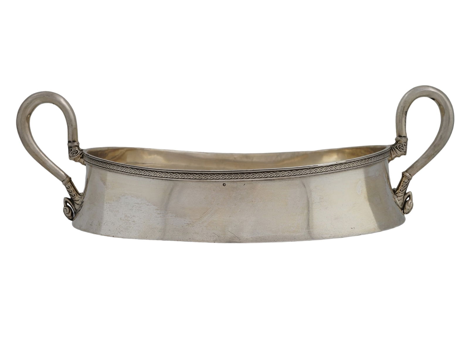 AN IMPERIAL RUSSIAN PARCEL-GILT SILVER CANDY BOWL BY AKINOV (1 of 8)