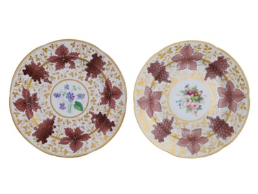 A PAIR OF KORBIEVSKIY BANQUET SERVICE PLATES