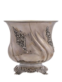 A RUSSIAN SILVER GUBKIN VASE, 1845