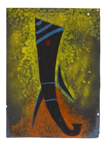 A PRABHAKAR BARWE, INDIAN, MIXED MEDIA PAINTING, ATTR