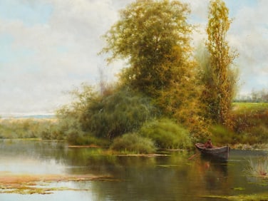 AN OIL ON CANVAS PAINTING BY EMILIO S?NCHEZ PERRIER (1855 - 1907)