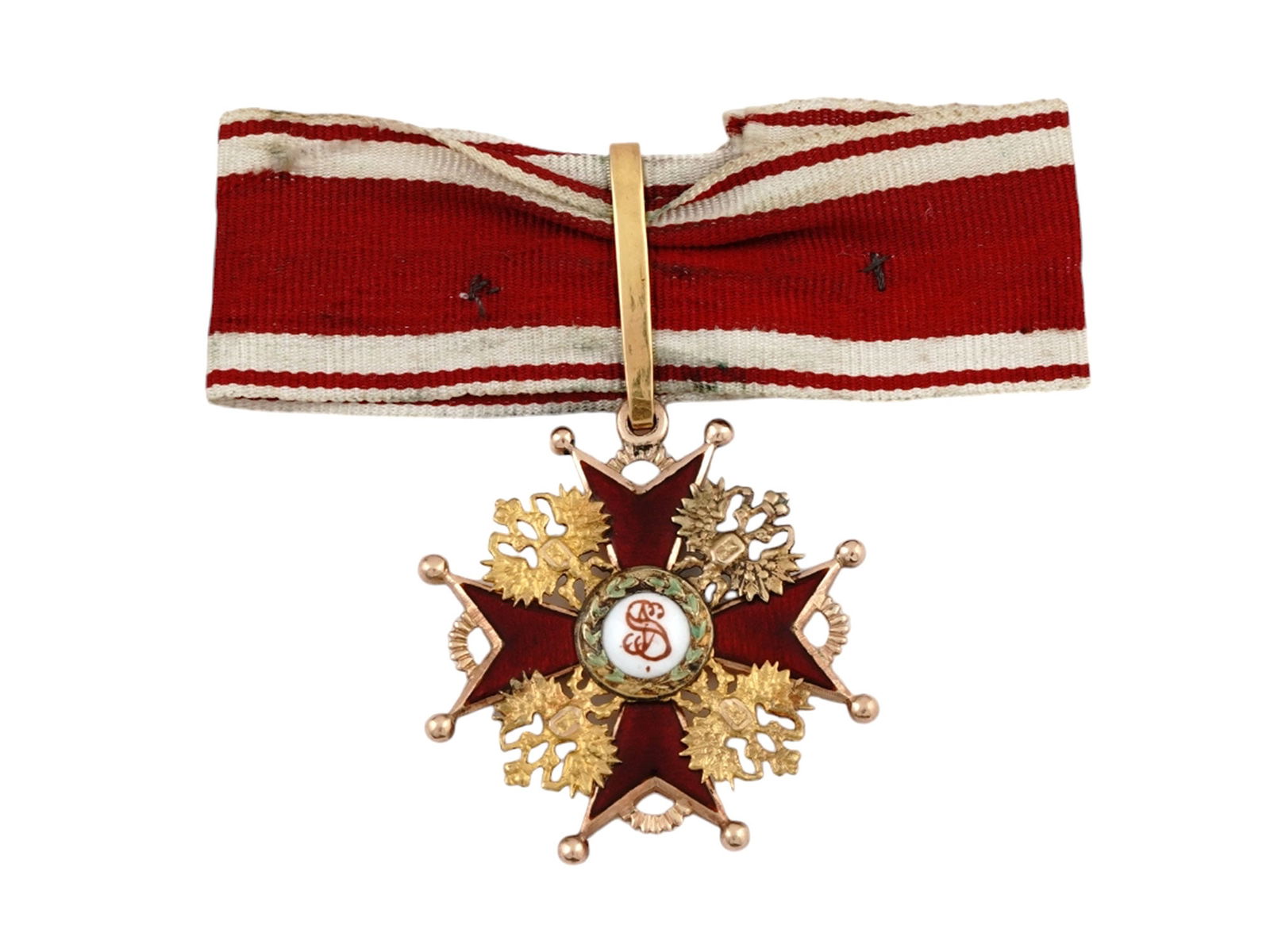 A RUSSIAN ORDER OF ST. STANISLAUS CIVIL DIVISION, 3RD CLASS IN GOLD (1 of 4)