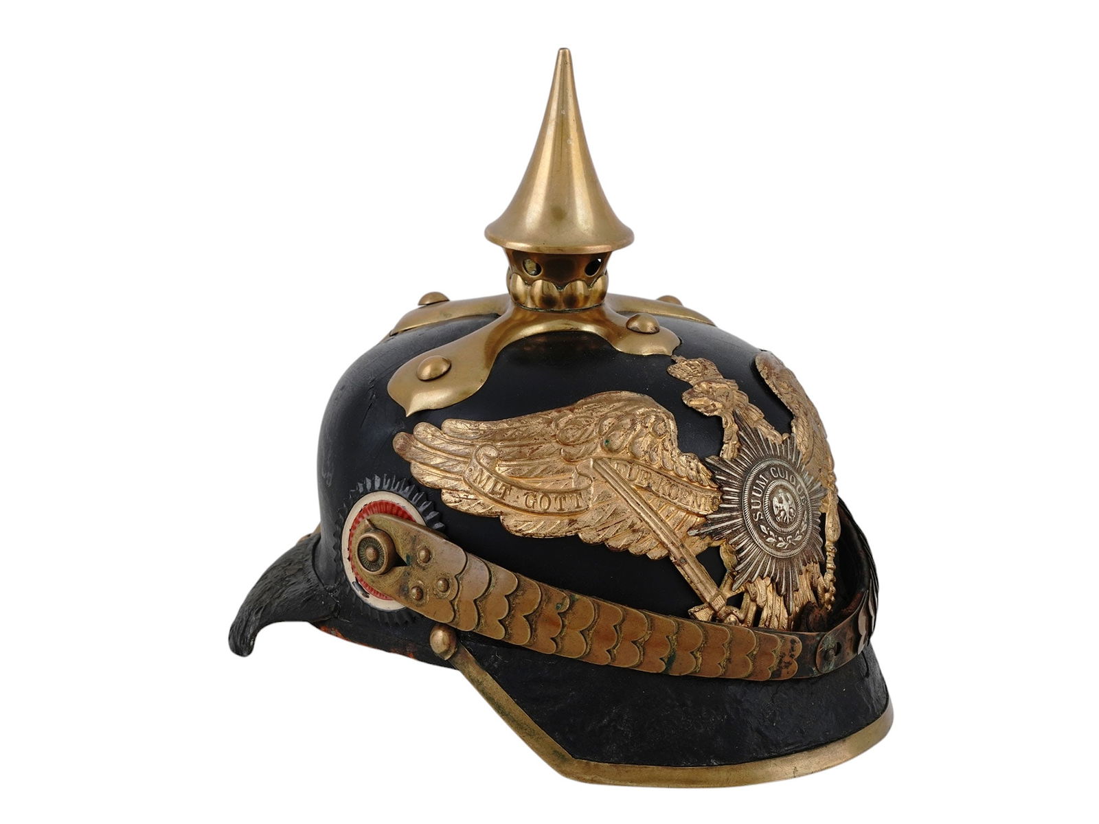 A PRUSSIAN MODEL 1871 3RD GUARDS PICKELHAUBE (HELMET) (1 of 8)