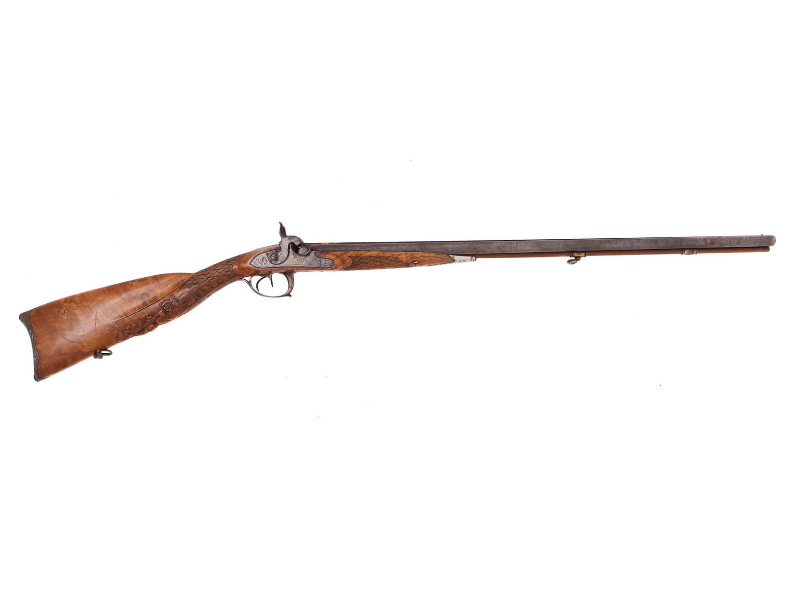 A FRENCH DOUBLE-BARREL SHOTGUN BY RENETTE, PARIS, CA. 19TH CENTURY (1 of 6)