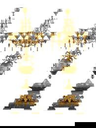 A PAIR OF MAGNIFICENT FRENCH ORMOLU CANDELABRAS, 19TH CEN