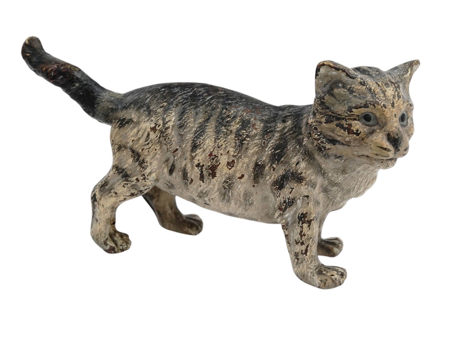 A VIENNA BRONZE SCULPTURE OF A TABBY CAT, FRANZ XAVIER BERGMANN, C. 1900 (1 of 5)