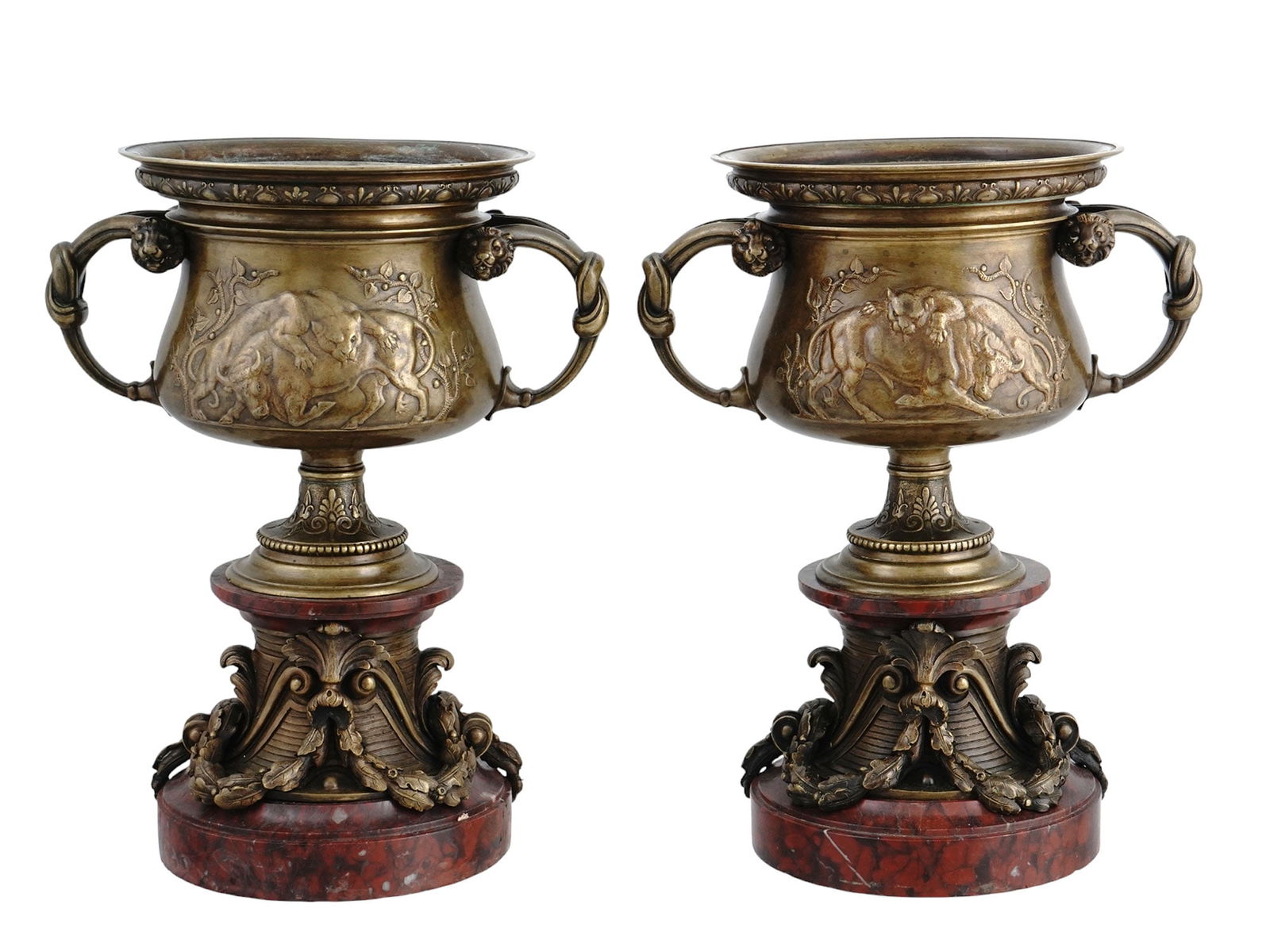 A PAIR OF BARBEDIENNE URNS, FRANCE, 19TH CENTURY (1 of 6)