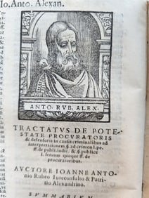 1563 ILLUSTRATED LAW BOOK BY GIOVANNI ZILETTI ANTIQUE VELLUM BINDING 16TH CENT.