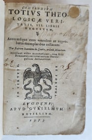 1573 THEOLOGY BY IOANNEM DE COMIS ANTIQUE 16TH CENTURY VELLUM