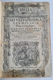 1576 BIBLE IN LATIN FULLY ILLUSTRATED ANTIQUE FOLIO RARE 16TH CENTURY BIBLIA