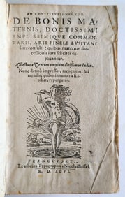 1596 LAW BOOK ANTIQUE VELLUM BOUND 16TH CENTURY