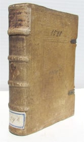 1598 SERMONS FOR FEAST DAYS BY LOUIS OF GRANADA ANTIQUE PIGSKIN BINDING