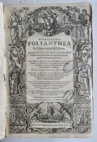1616 NOVISSIMA POLYANTHEA BY LANGUIS ANTIQUE ANCIENT ENCYCLOPEDIA VELLUM FOLIO