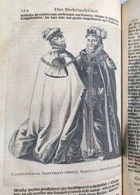 1645 NETHERLANDS HISTORY ILLUSTRATED W/ 116 WOODCUTS ANTIQUE