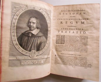 1654 HISTORY FRANCE D. BLONDEL GENEALOGIAE FRANCICAE VELLUM ANTIQUE FOLIO MAPS