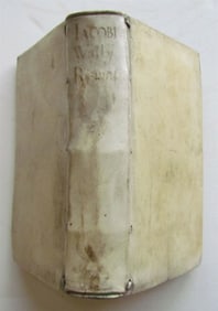 1657 PLANTIN PRESS POETRY BY JACOBUS WALLIUS ANTIQUE VELLUM BOUND 17TH CENTURY