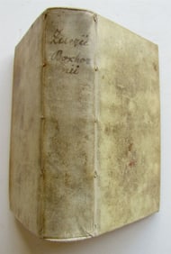 1662 POETRY BY BOXHORNIUS ANTIQUE VELLUM BOUND 17TH CENTURY