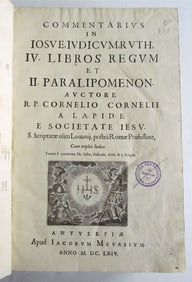 1664 BIBLE TORAH COMMENTARY OLD TESTAMENT IOSUE IUDICUM RUTH ANTIQUE FOLIO