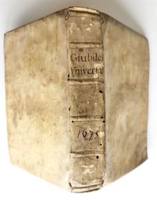 1675 DE GIUBILEI UNIVERSALI CELEBRATI NEGLI ANNI SANTI ANTIQUE VELLUM