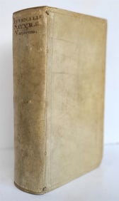 1684 JUVENALIS & PERSIUS SATIRAE ANTIQUE VELLUM BINDING