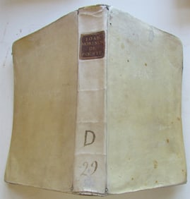 1702 VELLUM BOUND ANTIQUE FOLIO BY JEAN MORIN