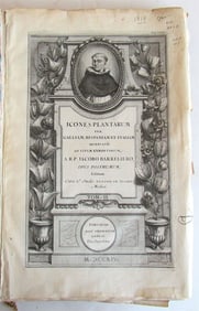 1714 ICONES PLANTARUM PER GALLIAM HISPANIAM ET ITALIAM JACQUES BARRELIER ANTIQUE