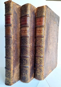 1716 ROMAN ANTIQUITIES ILLUSTRATED 3 VOLS THESAURUS ANTIQUITATUM ANTIQUE FOLIO