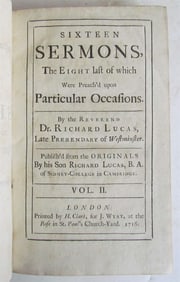 1716 SIXTEEN SERMONS BY REV. DR. RICHARD LUCAS IN ENGLISH