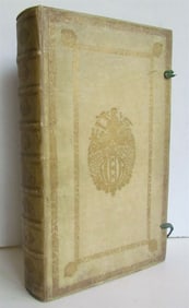 1729 CHRONICON HISTORIAM CATHOLICAM VELLUM BOUND MASSIVE FOLIO ANTIQUE IN LATIN