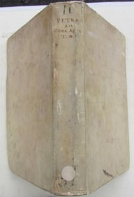 1729 VELLUM BINDING FOLIO COMMENTARIA AD CONSTITUTIONES BY VINCENT PETRA ANTIQUE