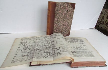 1731 PAUSANIAS OU VOYAGE DE LA GRECE ANTIQUE IN FRENCH ILLUSTRATED