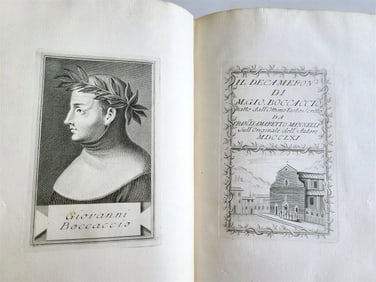 1761 BOCCACCIO IL DECAMERON ANTIQUE IN ITALIAN