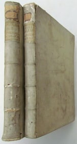 1770 2 VOLUMES VELLUM BOUND ROMANORUM PONTIFICUM BY PETRI BALLERINI