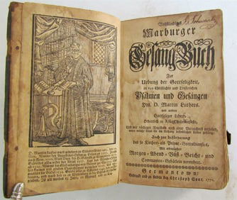 1770 CHRISTOPH SAUR SAUER ANTIQUE GERMANTOWN AMERICANA IN GERMAN RARE