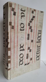 1771 GERMAN LAW BOOK ANTIQUE FOLIO BOUND IN VELLUM 16TH C. ANTIPHONAL MANUSCRIPT