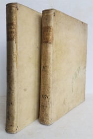 1771 PREDICHE QUARESIMALI E PANEGIRICI DI GIOVANNI GRANELLI ANTIQUE 2 VOL VELLUM