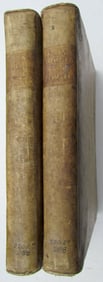 1774 HOLY BIBLE IN LATIN BIBLIA SACRA ANTIQUE VELLUM BOUND FOLIO 2 VOLUMES