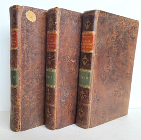 1810 TRAVEL TO GERMANY & SWEDEN 3 VOLS BY CATTEAU-CALLEVILLE ANTIQUE IN FRENCH
