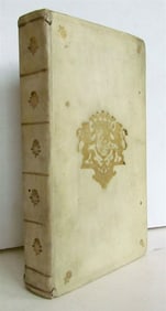 1825 LEXICON MANUALE ANTIQUE BLIND-STAMPED VELLUM BOUND