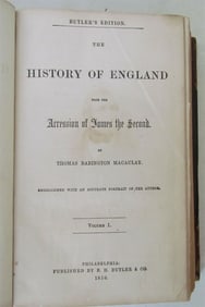 1856 HISTORY OF ENGLAND BY T.MACAULAY ANTIQUE AMERICAN EDITION PHILADELPHIA