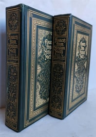 1901 FLOWERS OF PERSIAN POETS ANTIQUE POETRY 2 VOLUMES IN ENGLISH ILLUSTRATED