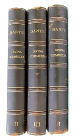 1924-39 DANTE DIVINA COMMEDIA NELLE FIGURAZIONE ARTISTICA ANTIQUE MASSIVE FOLIO