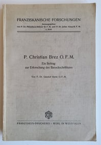 1935 BAROQUE LITERATURE RESEARCH IN GERMAN ANTIQUE